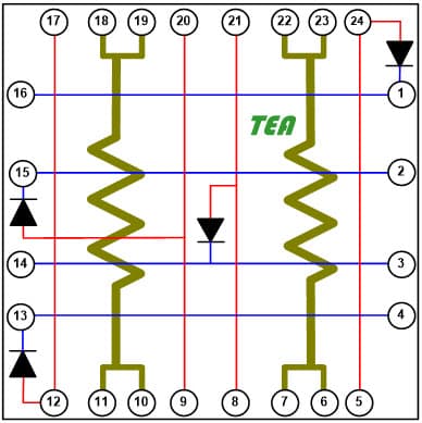 TTC-1002 — Thermal Test Chip (Arrayable Unit Cell 2.54mm x 2.54mm)